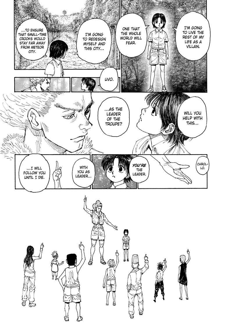 Hunter x Hunter chapter 397: Sarasa found as young Chrollo promises to  change Meteor City